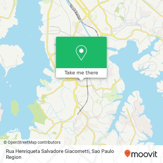 Mapa Rua Henriqueta Salvadore Giacometti
