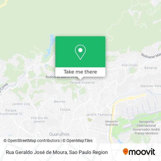 Mapa Rua Geraldo José de Moura