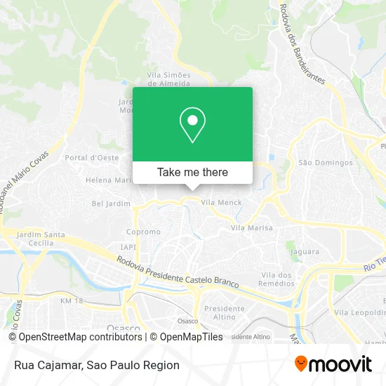 Rua Cajamar map