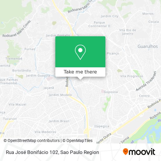 Rua José Bonifácio 102 map