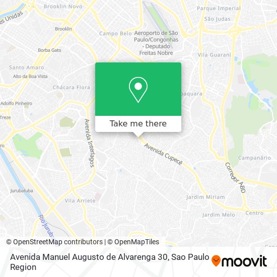 Mapa Avenida Manuel Augusto de Alvarenga 30