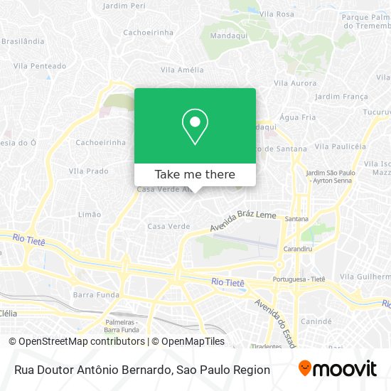 Rua Doutor Antônio Bernardo map
