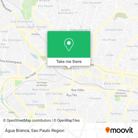 Água Branca map