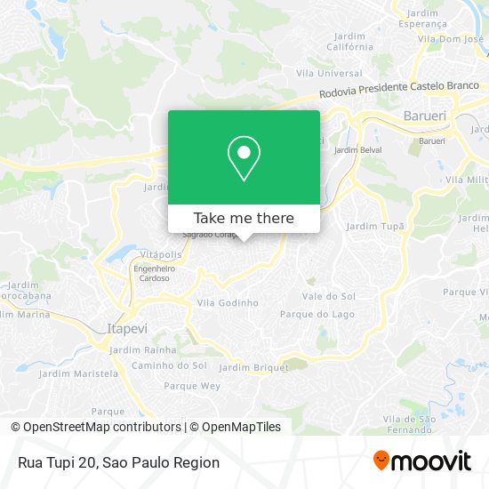 Rua Tupi 20 map