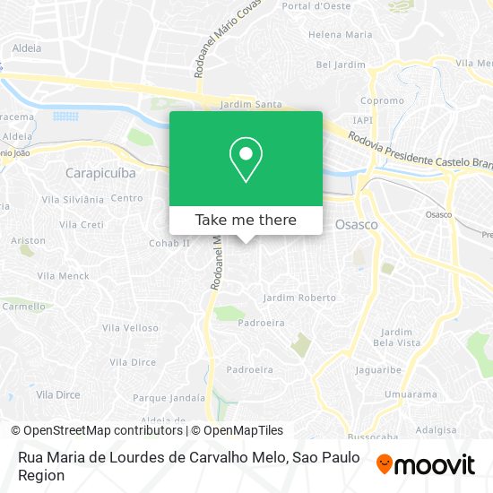 Rua Maria de Lourdes de Carvalho Melo map