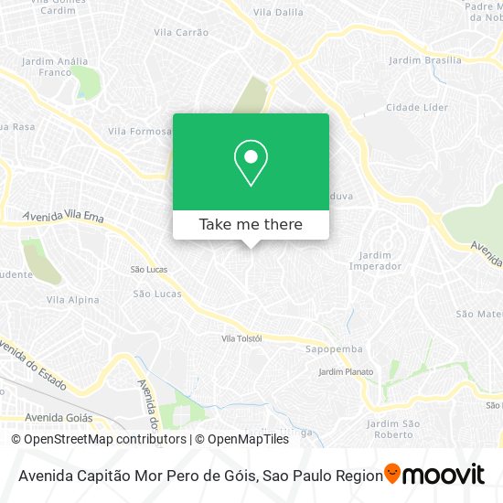 Avenida Capitão Mor Pero de Góis map