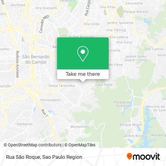 Rua São Roque map