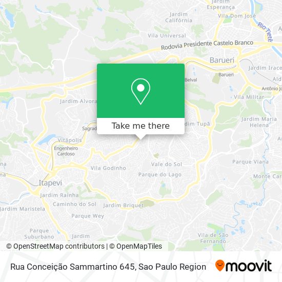 Mapa Rua Conceição Sammartino 645