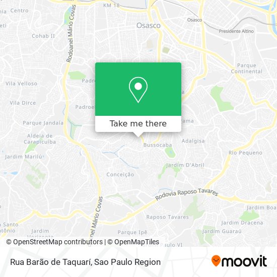 Rua Barão de Taquarí map