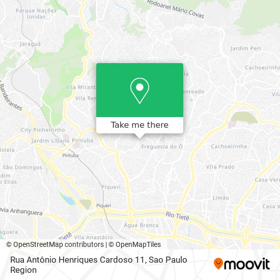 Rua Antônio Henriques Cardoso 11 map