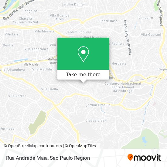 Mapa Rua Andrade Maia