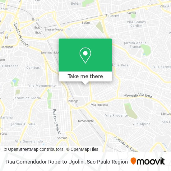 Mapa Rua Comendador Roberto Ugolini