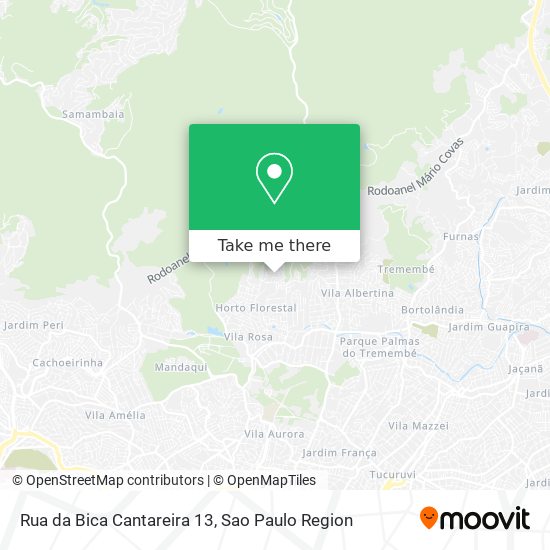 Mapa Rua da Bica Cantareira 13