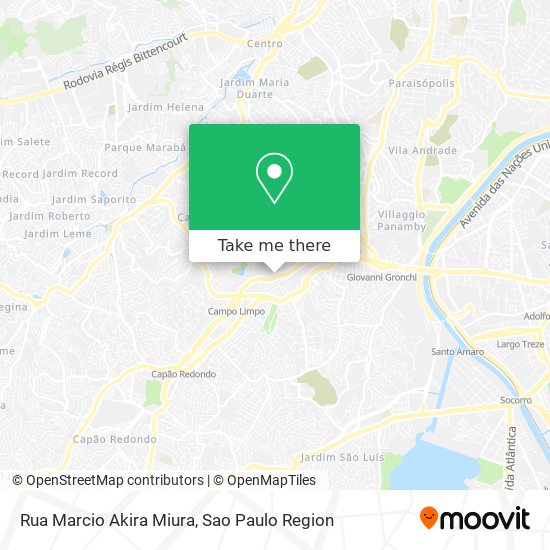 Rua Marcio Akira Miura map
