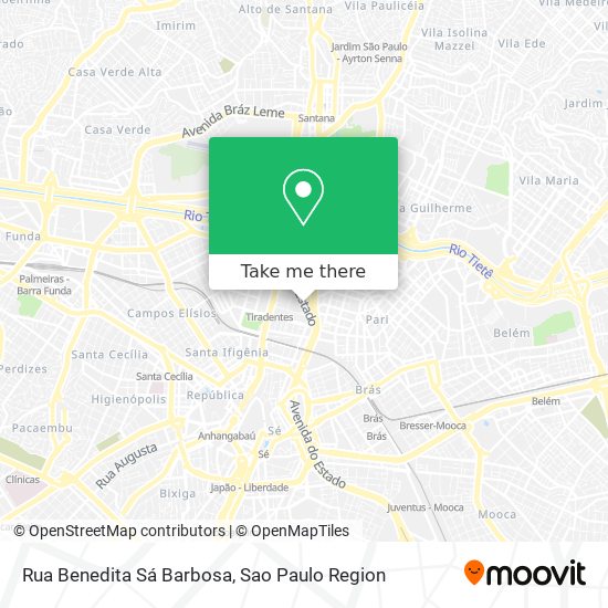 Mapa Rua Benedita Sá Barbosa