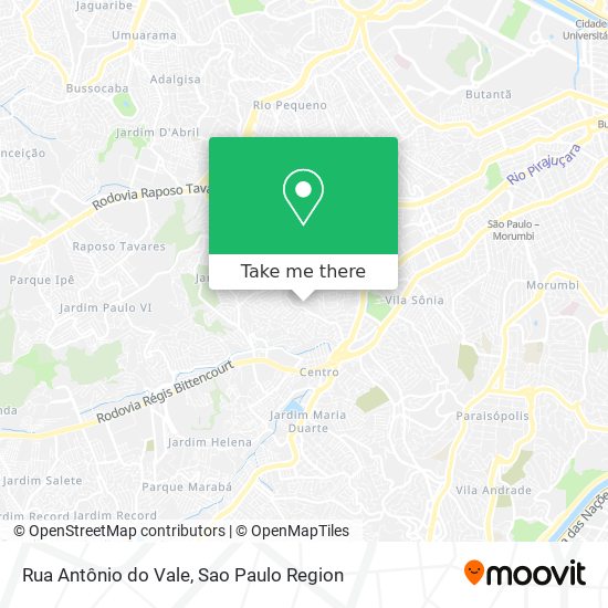 Rua Antônio do Vale map