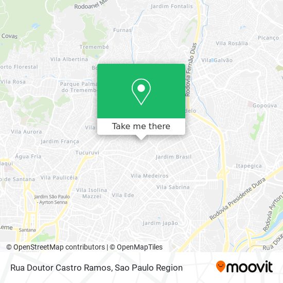Rua Doutor Castro Ramos map