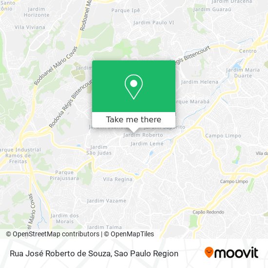 Rua José Roberto de Souza map