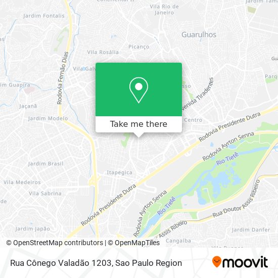 Mapa Rua Cônego Valadão 1203