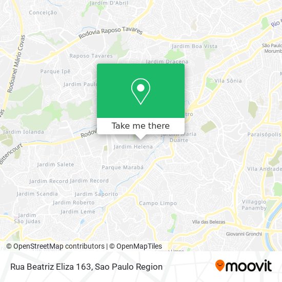 Rua Beatriz Eliza 163 map