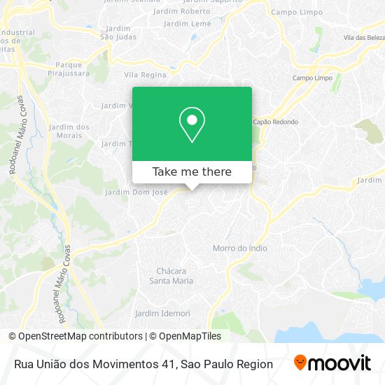 Rua União dos Movimentos 41 map