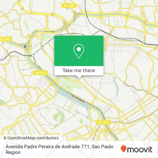 Mapa Avenida Padre Pereira de Andrade 771