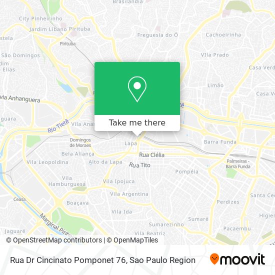 Rua Dr Cincinato Pomponet 76 map
