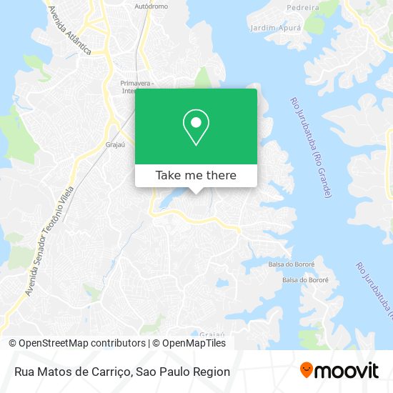 Mapa Rua Matos de Carriço