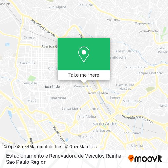 Mapa Estacionamento e Renovadora de Veiculos Rainha