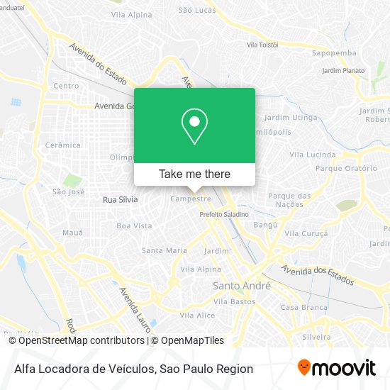 Alfa Locadora de Veículos map