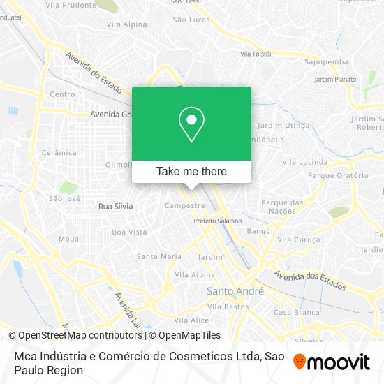 Mca Indústria e Comércio de Cosmeticos Ltda map