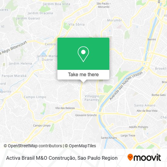 Activa Brasil M&O Construção map