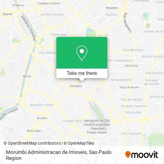 Mapa Morumbi Administracao de Imoveis