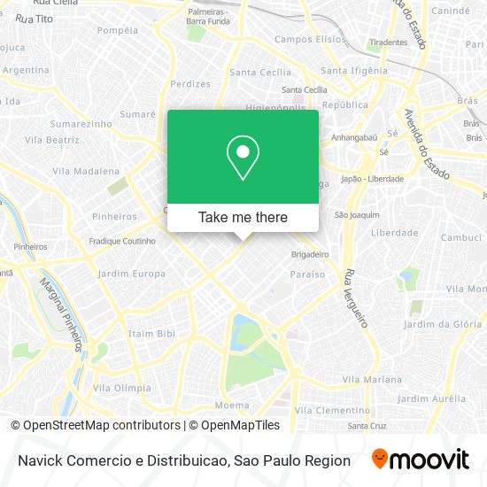 Navick Comercio e Distribuicao map