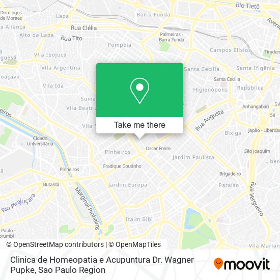 Clinica de Homeopatia e Acupuntura Dr. Wagner Pupke map