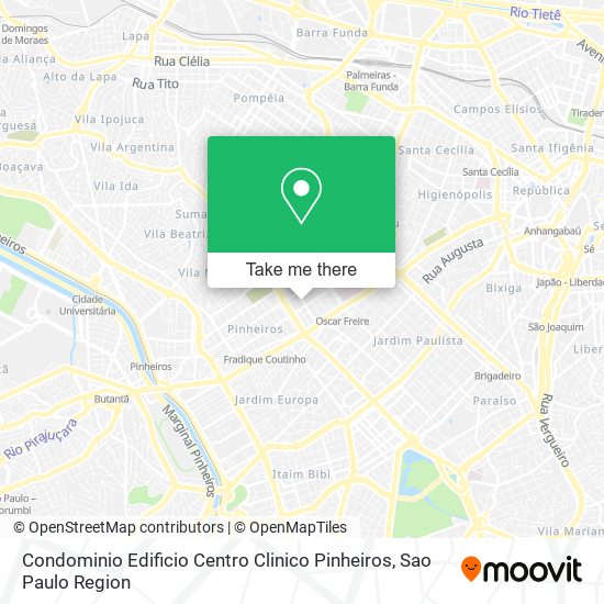 Mapa Condominio Edificio Centro Clinico Pinheiros