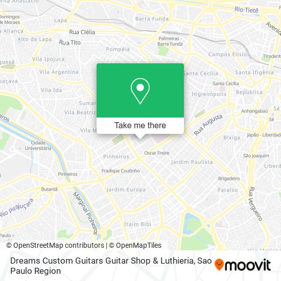 Dreams Custom Guitars Guitar Shop & Luthieria map