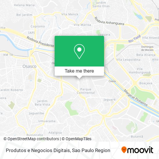 Produtos e Negocios Digitais map