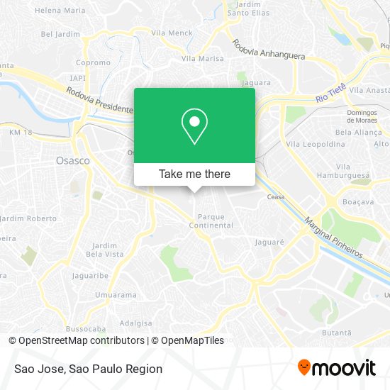 Mapa Sao Jose