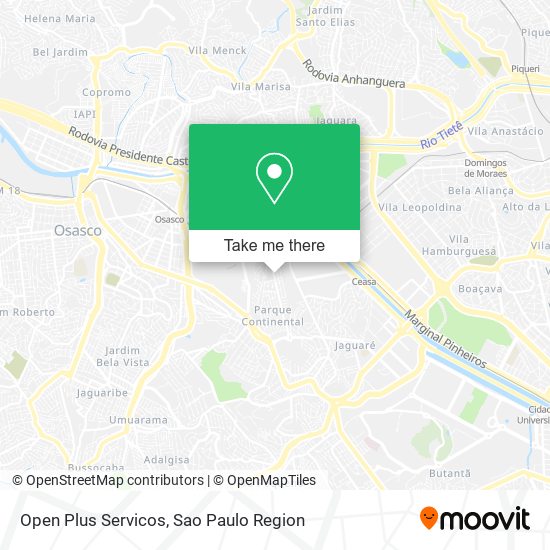 Mapa Open Plus Servicos