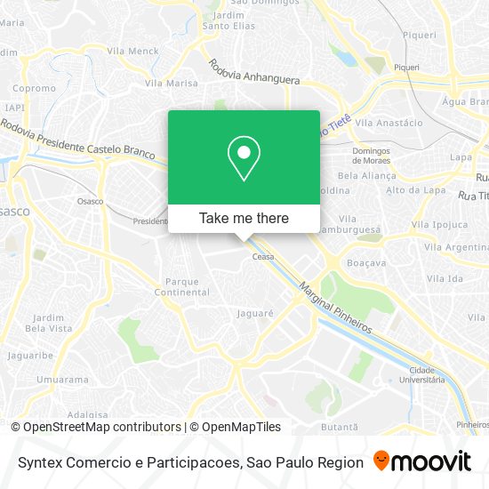 Syntex Comercio e Participacoes map