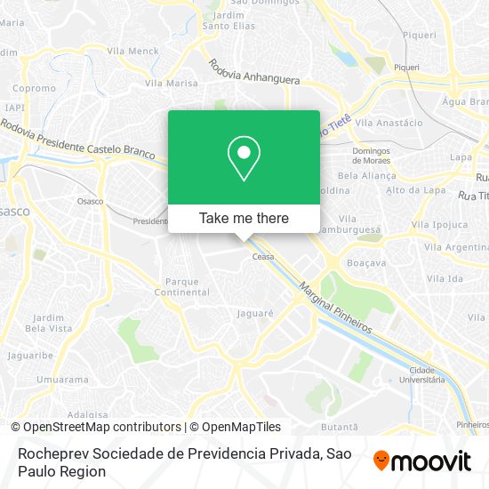 Mapa Rocheprev Sociedade de Previdencia Privada