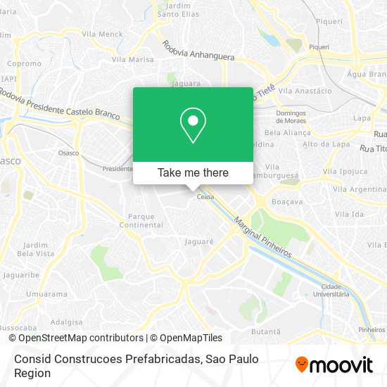 Consid Construcoes Prefabricadas map