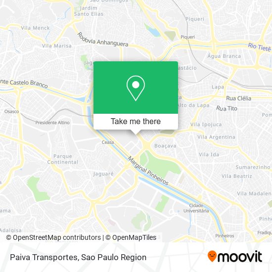 Paiva Transportes map