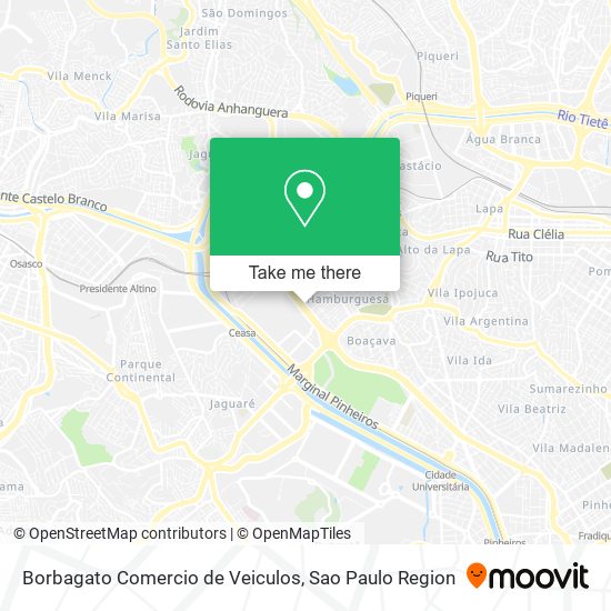 Borbagato Comercio de Veiculos map