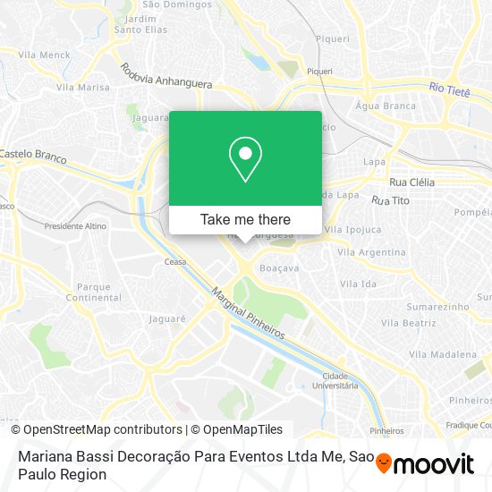 Mapa Mariana Bassi Decoração Para Eventos Ltda Me