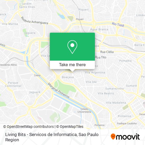 Living Bits - Servicos de Informatica map