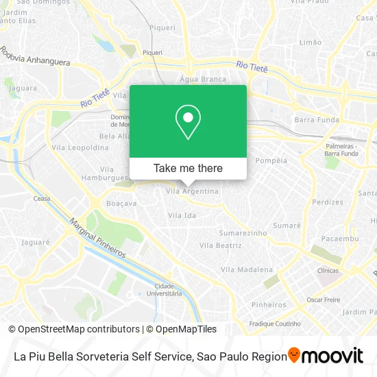 La Piu Bella Sorveteria Self Service map