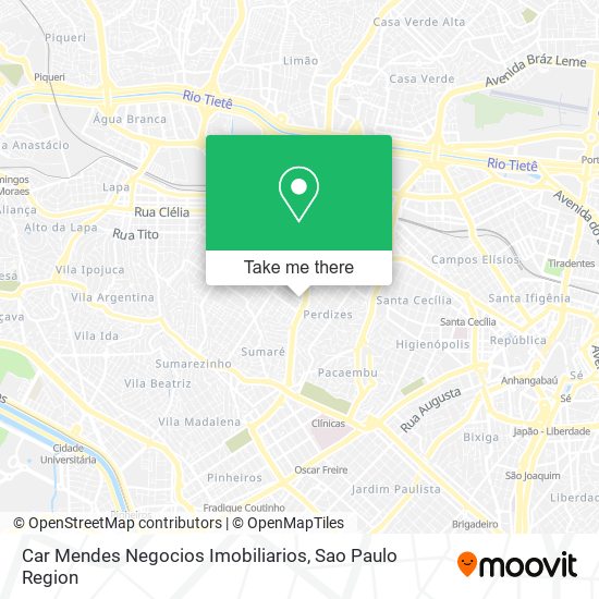 Car Mendes Negocios Imobiliarios map