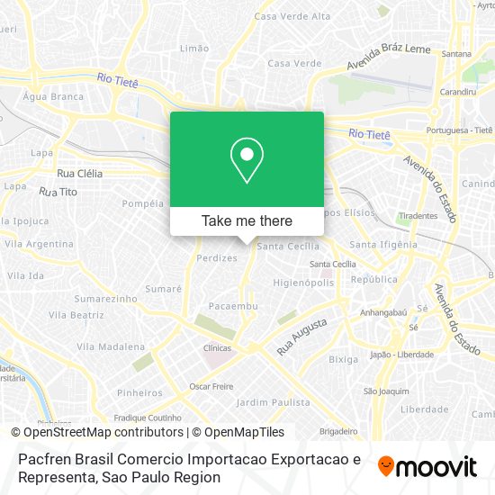 Pacfren Brasil Comercio Importacao Exportacao e Representa map